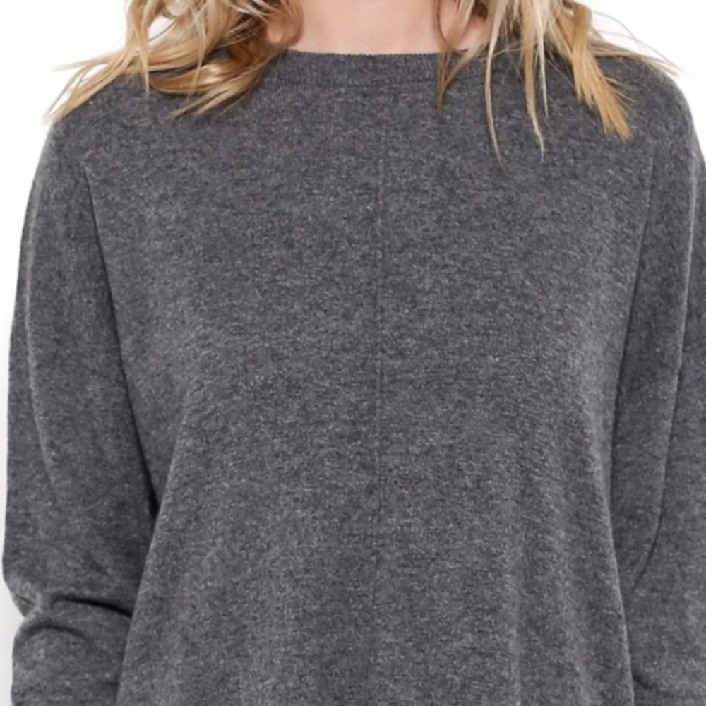 ❣️LAST ONE❣️ Side Zip Heather Grey Sweater 6fo8p6a - Picture 3 of 7